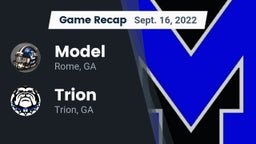 Recap: Model  vs. Trion  2022