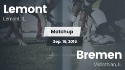 Matchup: Lemont vs. Bremen  2016