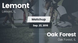 Matchup: Lemont vs. Oak Forest  2016