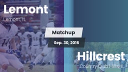 Matchup: Lemont vs. Hillcrest  2016