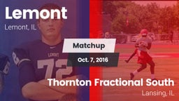 Matchup: Lemont vs. Thornton Fractional South  2016