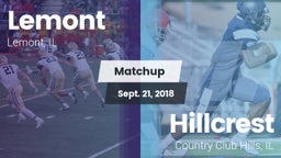 Matchup: Lemont vs. Hillcrest  2018