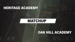 Matchup: Heritage Academy vs. Oak Hill Academy  2016