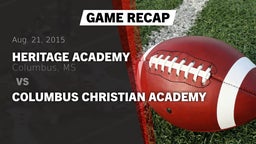 Recap: Heritage Academy  vs. Columbus Christian Academy 2015