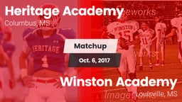 Matchup: Heritage Academy vs. Winston Academy  2017