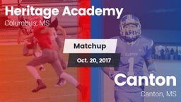 Matchup: Heritage Academy vs. Canton  2017