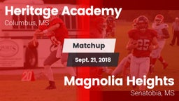 Matchup: Heritage Academy vs. Magnolia Heights  2018