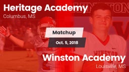 Matchup: Heritage Academy vs. Winston Academy  2018