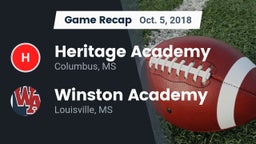 Recap: Heritage Academy  vs. Winston Academy  2018