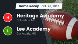 Recap: Heritage Academy  vs. Lee Academy  2018