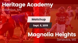 Matchup: Heritage Academy vs. Magnolia Heights  2019
