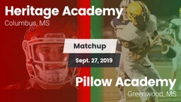 Matchup: Heritage Academy vs. Pillow Academy 2019