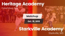 Matchup: Heritage Academy vs. Starkville Academy  2019