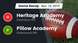 Recap: Heritage Academy  vs. Pillow Academy 2019