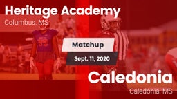 Matchup: Heritage Academy vs. Caledonia  2020