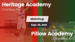 Matchup: Heritage Academy vs. Pillow Academy 2020