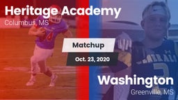 Matchup: Heritage Academy vs. Washington  2020