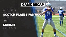 Recap: Scotch Plains-Fanwood  vs. Summit  2016