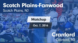 Matchup: Scotch Plains-Fanwoo vs. Cranford  2016