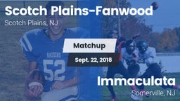 Matchup: Scotch Plains-Fanwoo vs. Immaculata  2018