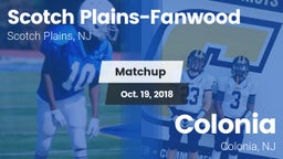 Matchup: Scotch Plains-Fanwoo vs. Colonia  2018
