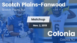 Matchup: Scotch Plains-Fanwoo vs. Colonia  2019