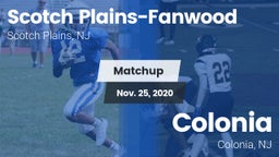 Matchup: Scotch Plains-Fanwoo vs. Colonia  2020