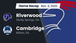 Recap: Riverwood  vs. Cambridge  2020