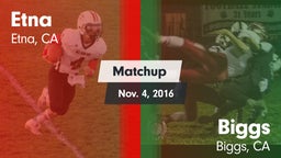 Matchup: Etna vs. Biggs  2016