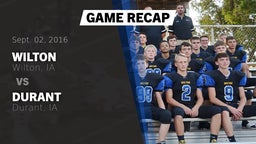 Recap: Wilton  vs. Durant  2016