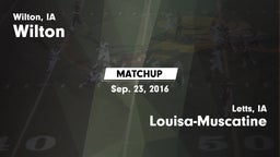 Matchup: Wilton vs. Louisa-Muscatine  2016