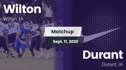 Matchup: Wilton vs. Durant  2020
