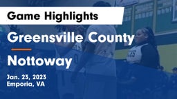 Greensville County  vs Nottoway  Game Highlights - Jan. 23, 2023