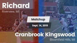 Matchup: Richard vs. Cranbrook Kingswood  2019