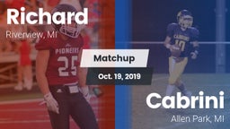 Matchup: Richard vs. Cabrini  2019