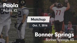 Matchup: Paola vs. Bonner Springs  2016