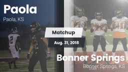 Matchup: Paola vs. Bonner Springs  2018