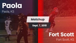 Matchup: Paola vs. Fort Scott  2018