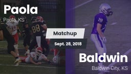 Matchup: Paola vs. Baldwin  2018