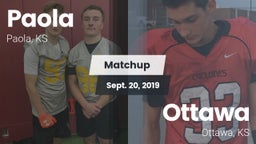 Matchup: Paola vs. Ottawa  2019