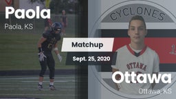 Matchup: Paola vs. Ottawa  2020