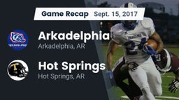 Recap: Arkadelphia  vs. Hot Springs  2017