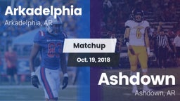 Matchup: Arkadelphia vs. Ashdown  2018
