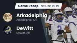Recap: Arkadelphia  vs. DeWitt  2019