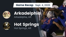 Recap: Arkadelphia  vs. Hot Springs  2020