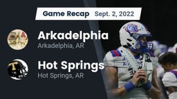 Recap: Arkadelphia  vs. Hot Springs  2022