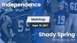 Matchup: Independence vs. Shady Spring  2017