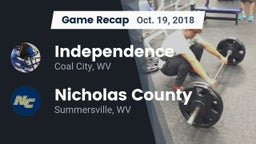 Recap: Independence  vs. Nicholas County  2018