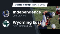 Recap: Independence  vs. Wyoming East  2019