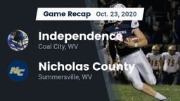 Recap: Independence  vs. Nicholas County  2020